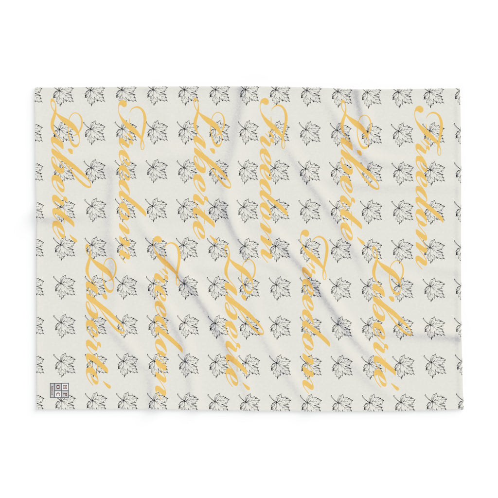 Freedom/Liberté Fleece Blanket - Stylized Leaf