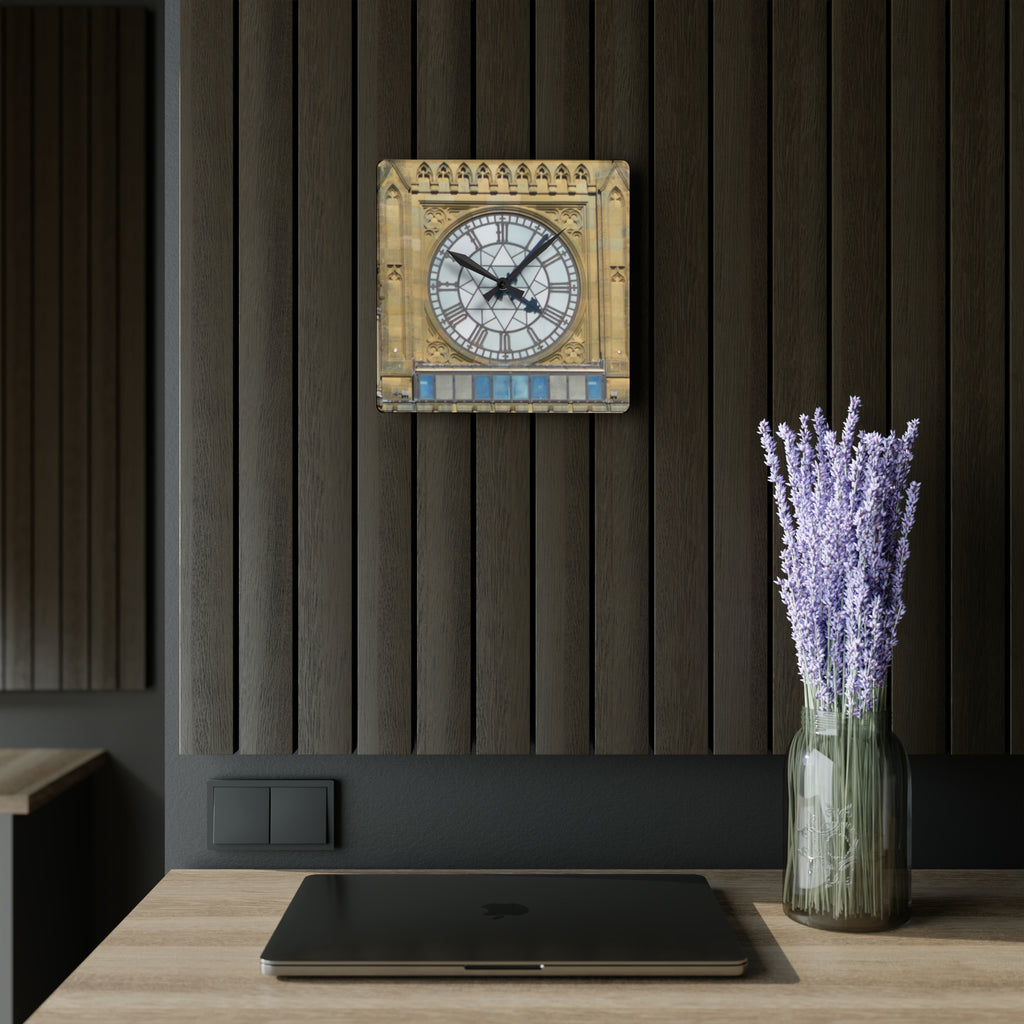 Peace Tower Wall Clock - Round or Square