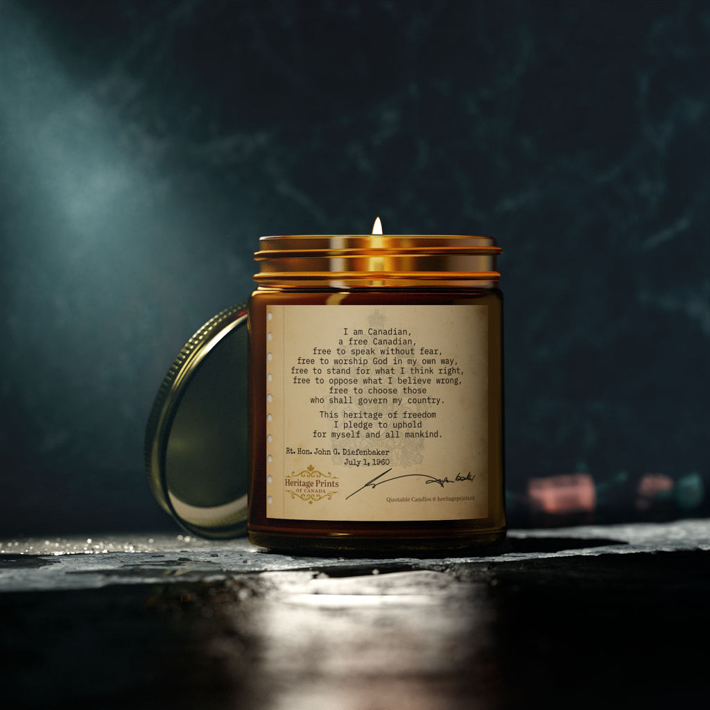 HPOC Quotable Candles - John G. Diefenbaker - "I am a Canadian"