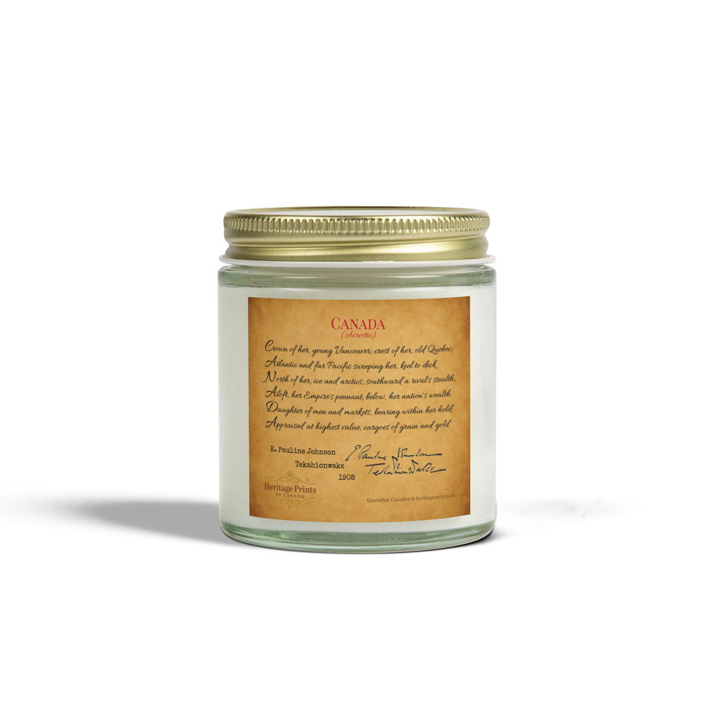 HPOC Quotable Candles - E. Pauline Johnson, Tekahionwake - Canada (Acrostic) Poem