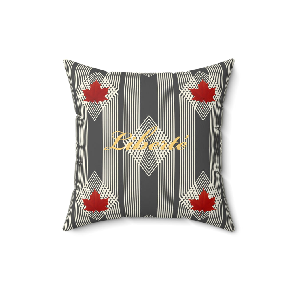 Freedom/Liberté Pillow - Classic Leaf (Faux Suede)