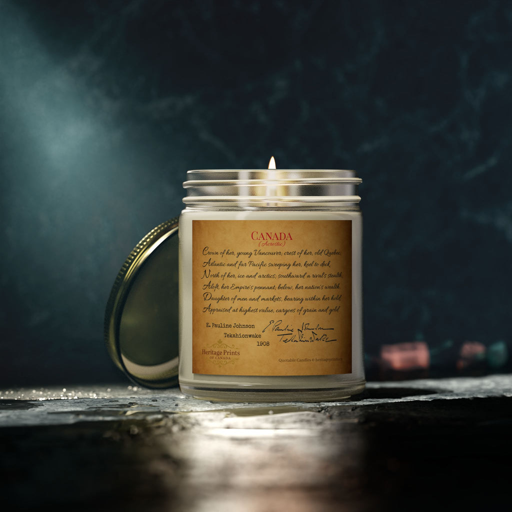 HPOC Quotable Candles - E. Pauline Johnson, Tekahionwake - Canada (Acrostic) Poem
