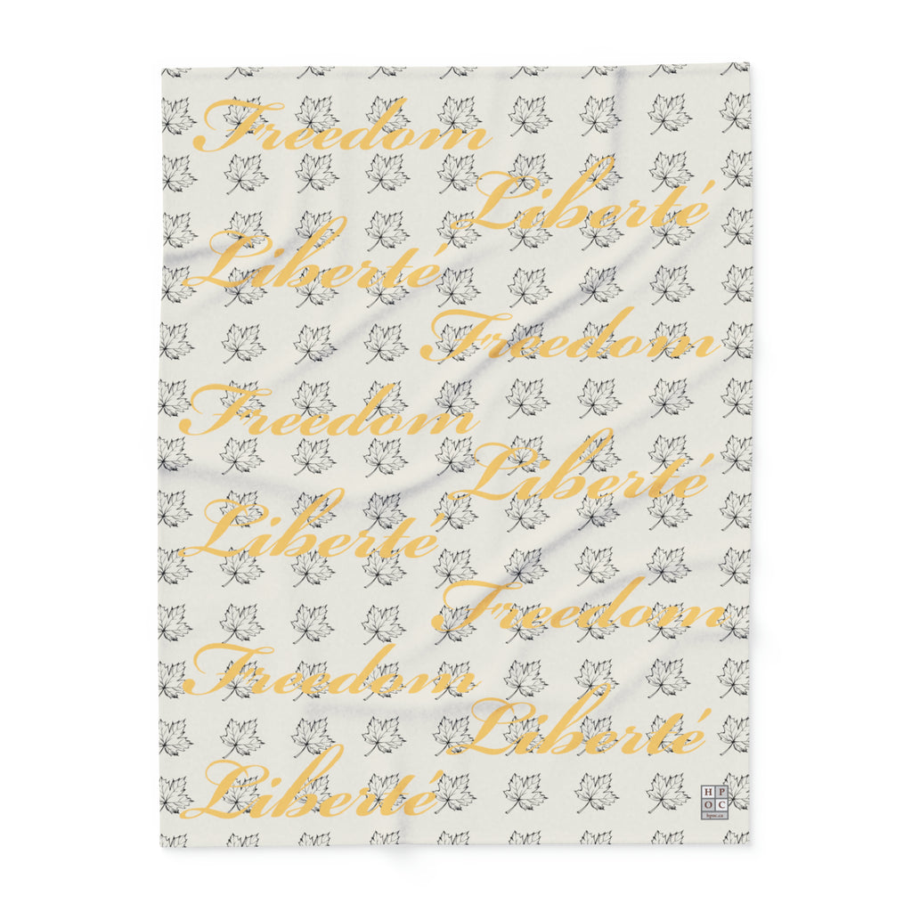 Freedom/Liberté Fleece Blanket - Stylized Leaf