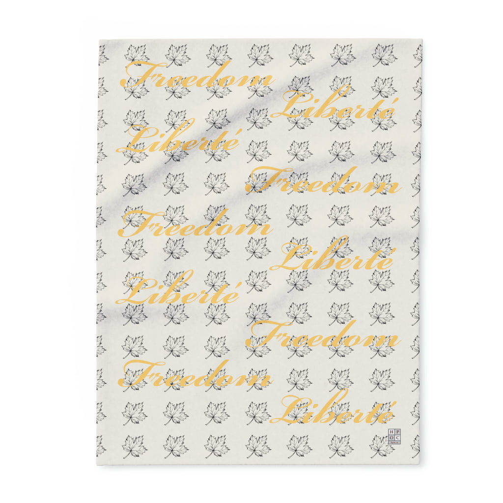Freedom/Liberté Fleece Blanket - Stylized Leaf