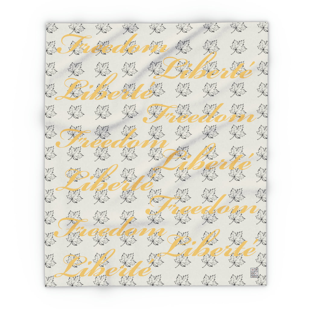 Freedom/Liberté Fleece Blanket - Stylized Leaf