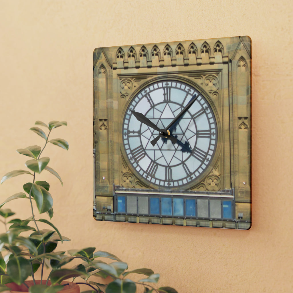 Peace Tower Wall Clock - Round or Square