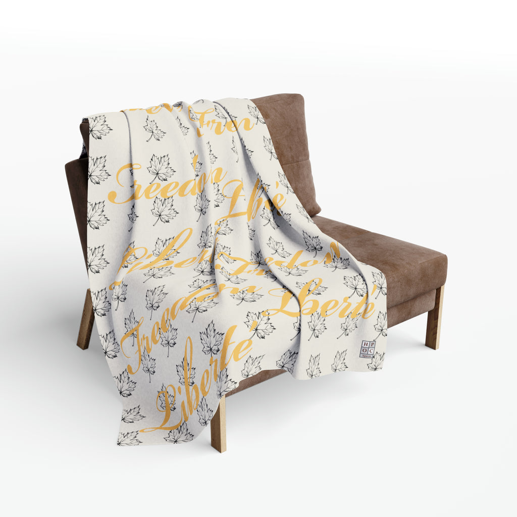 Freedom/Liberté Fleece Blanket - Stylized Leaf