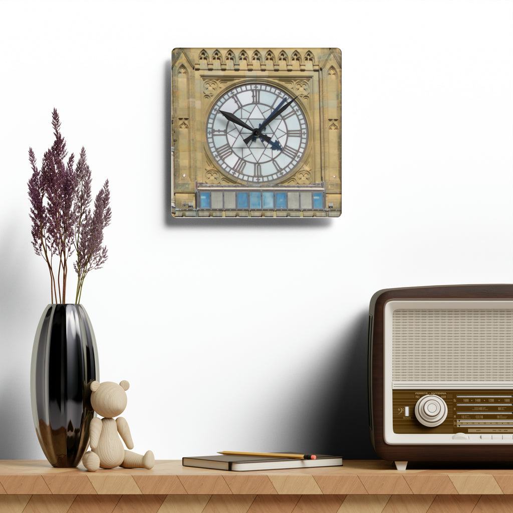 Peace Tower Wall Clock - Round or Square
