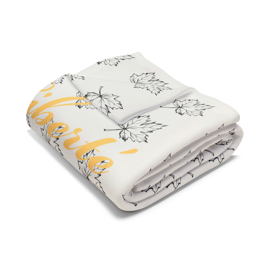 Freedom/Liberté Fleece Blanket - Stylized Leaf