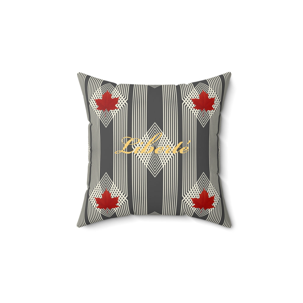 Freedom/Liberté Pillow - Classic Leaf (Faux Suede)