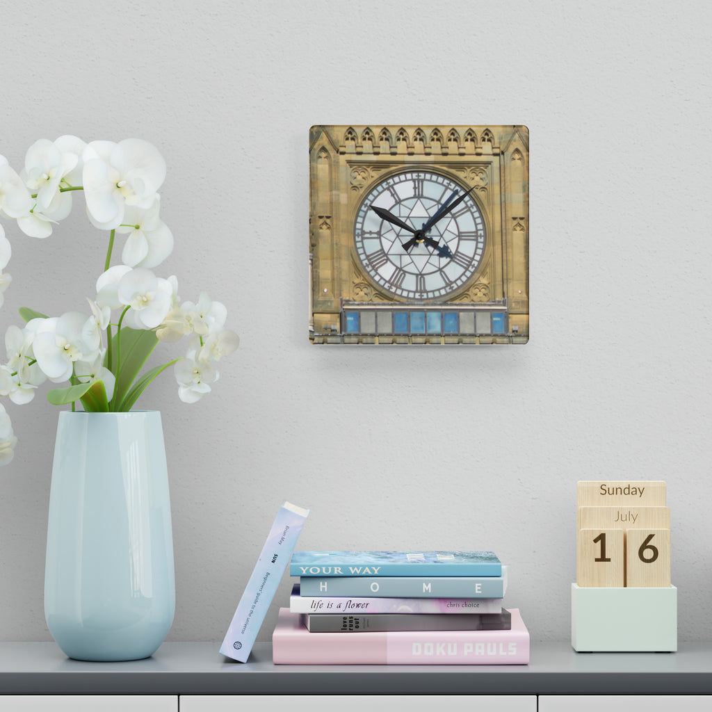 Peace Tower Wall Clock - Round or Square