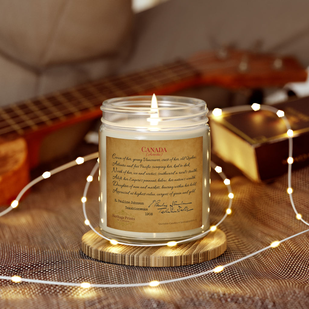 HPOC Quotable Candles - E. Pauline Johnson, Tekahionwake - Canada (Acrostic) Poem