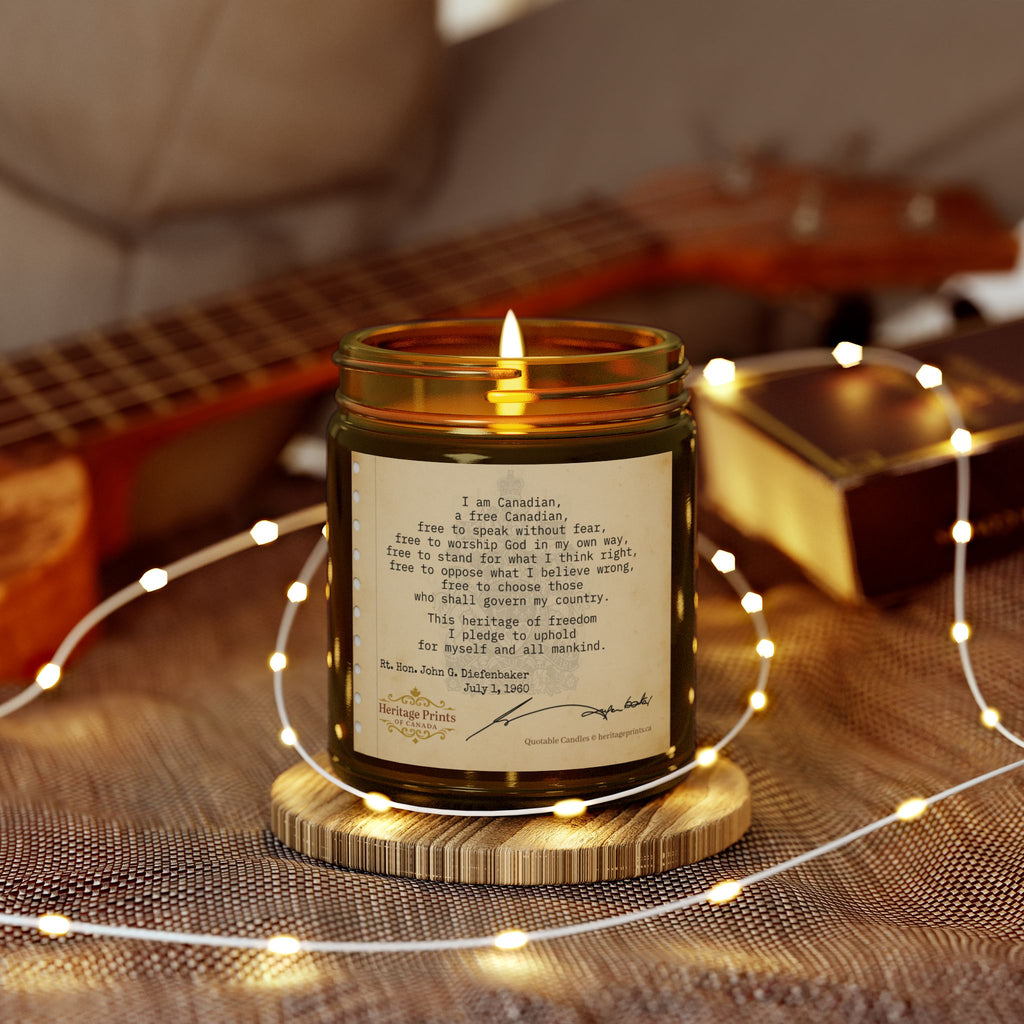 HPOC Quotable Candles - John G. Diefenbaker - "I am a Canadian"