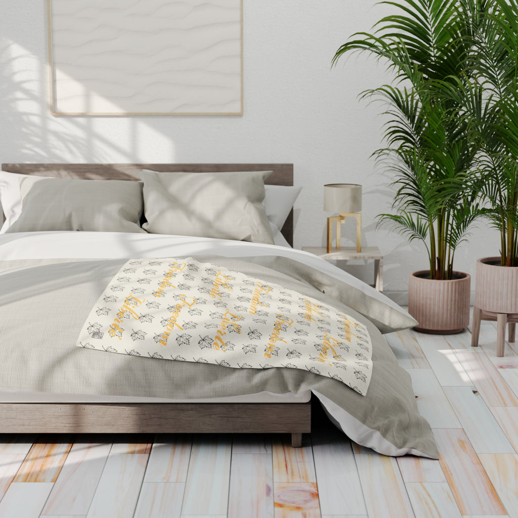 Freedom/Liberté Fleece Blanket - Stylized Leaf