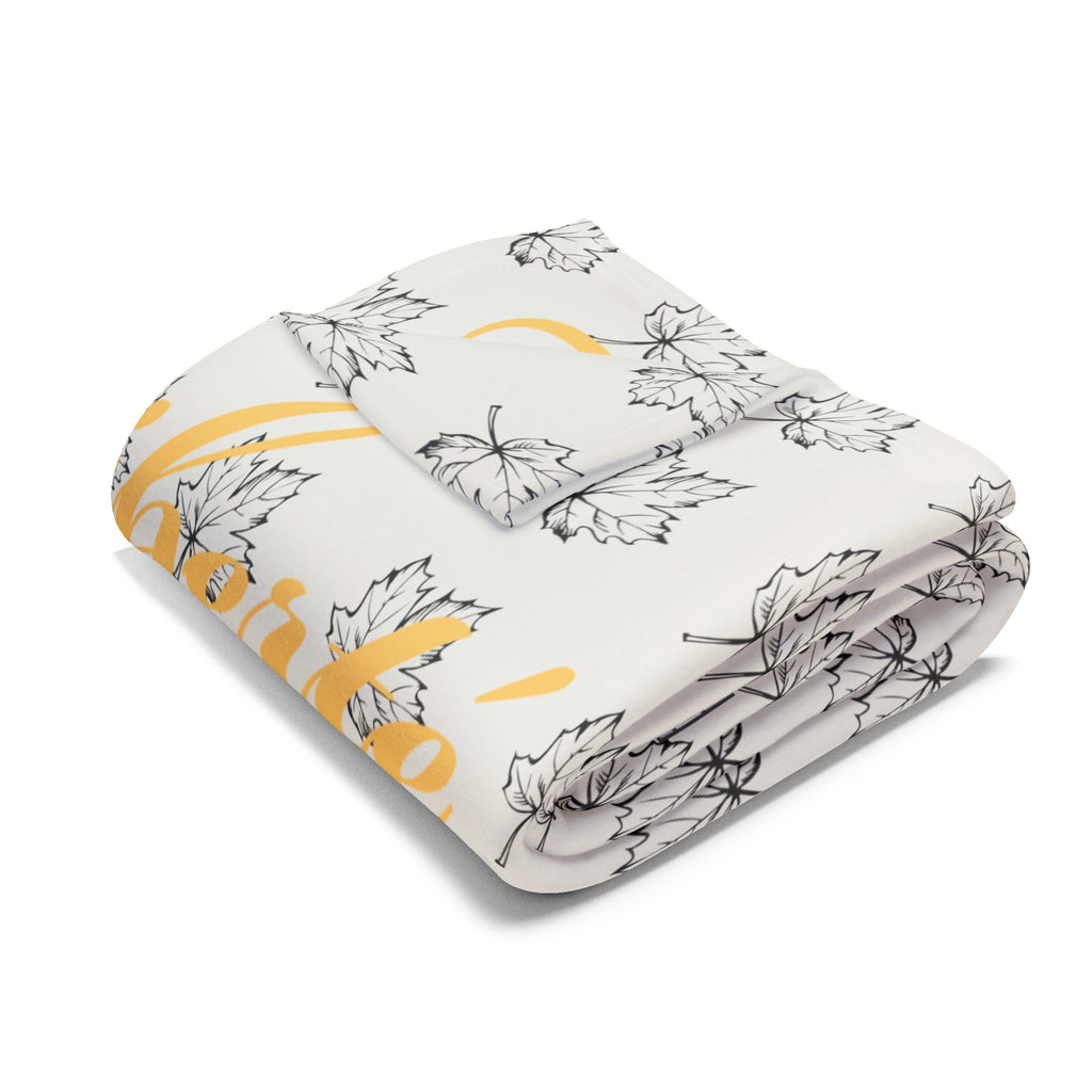 Freedom/Liberté Fleece Blanket - Stylized Leaf