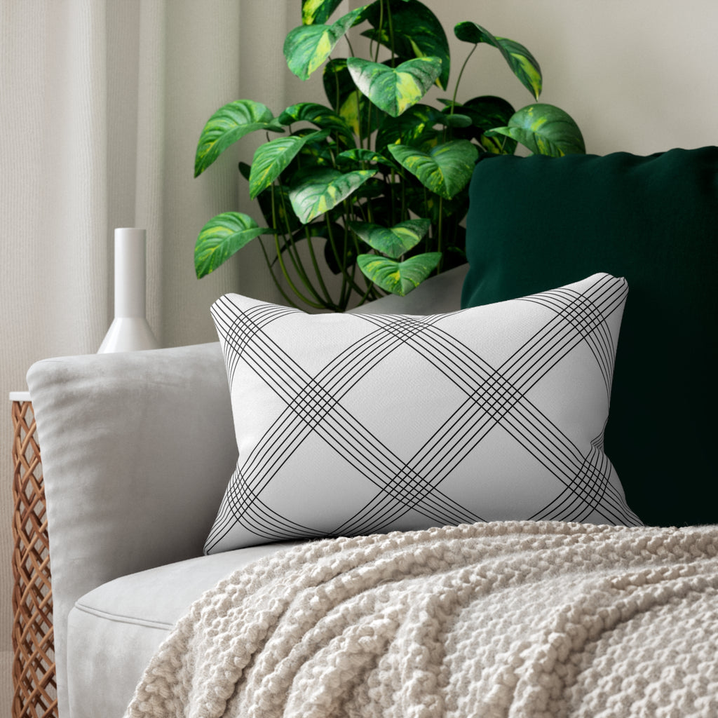 Art Deco Style Lumbar Pillow