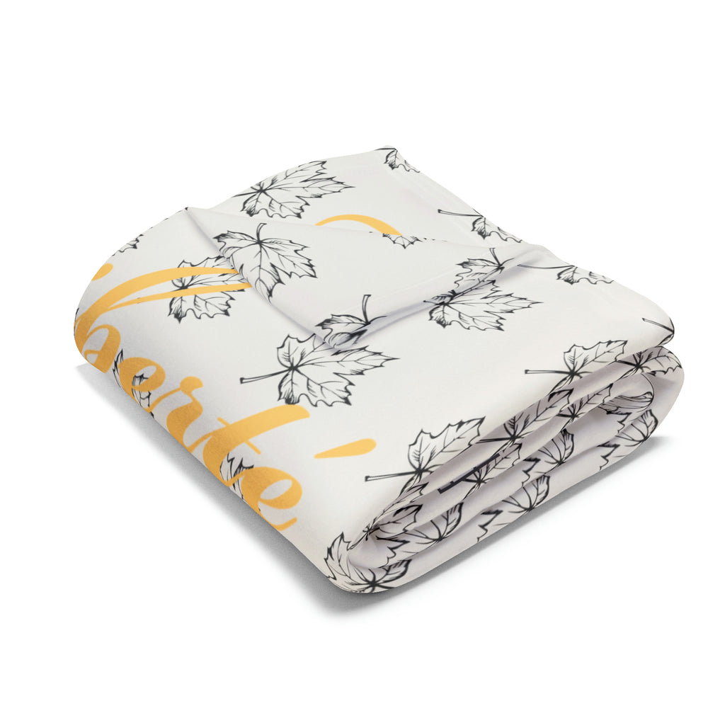 Freedom/Liberté Fleece Blanket - Stylized Leaf