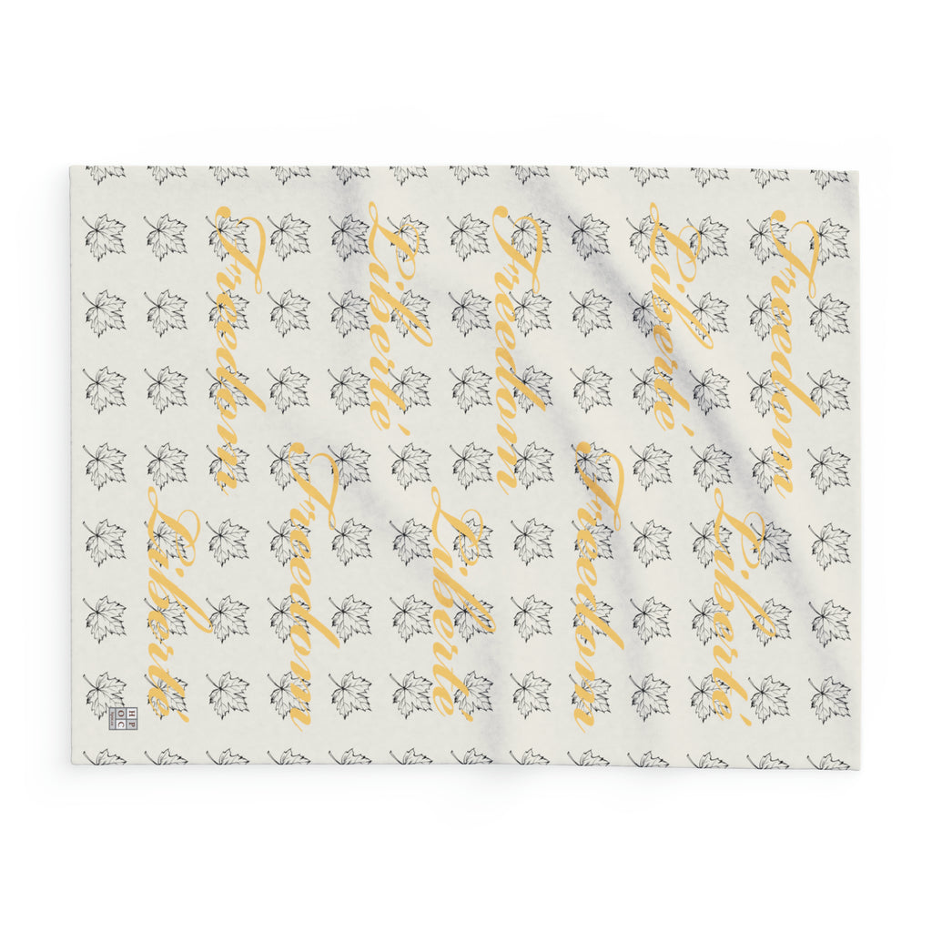 Freedom/Liberté Fleece Blanket - Stylized Leaf