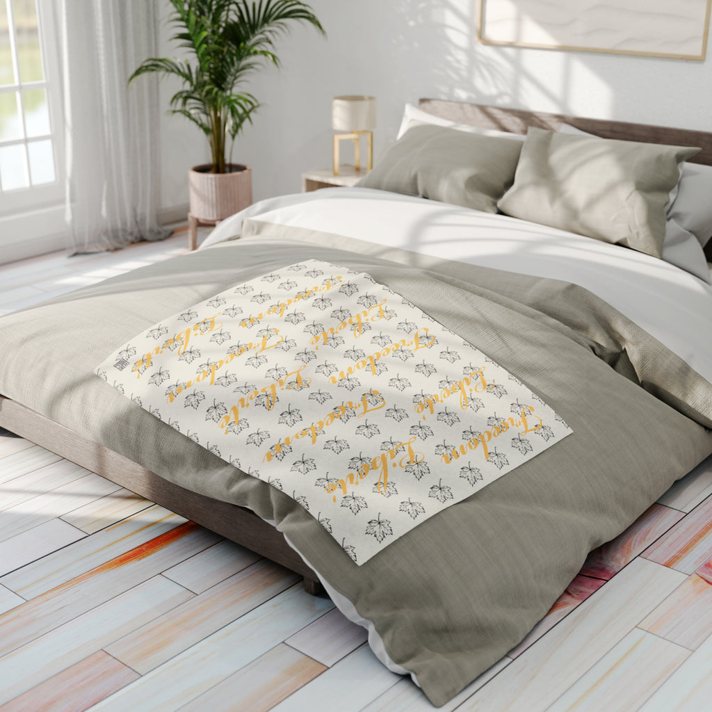 Freedom/Liberté Fleece Blanket - Stylized Leaf