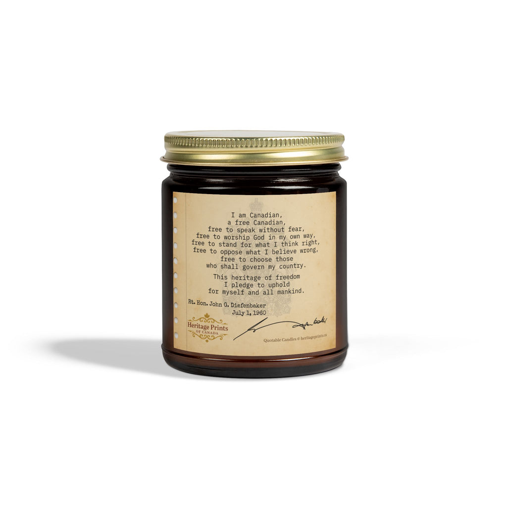 HPOC Quotable Candles - John G. Diefenbaker - "I am a Canadian"