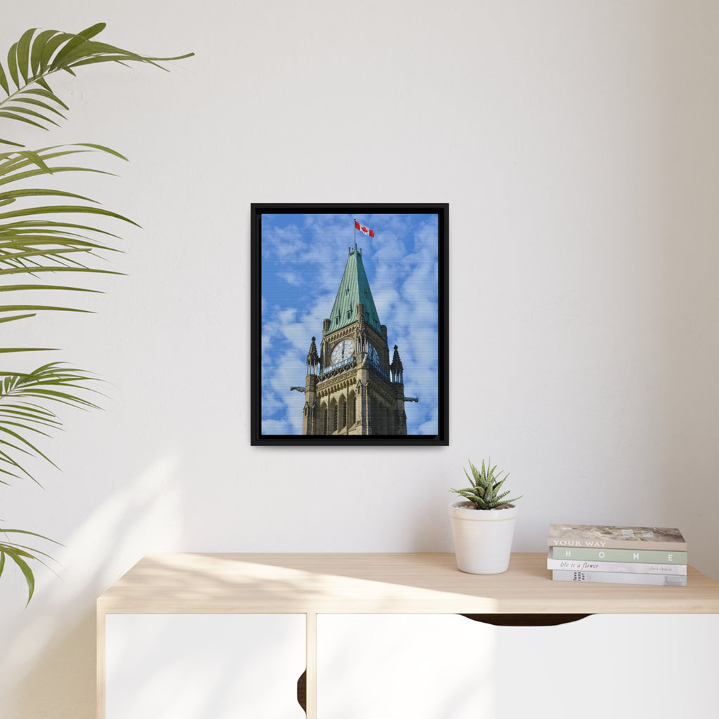 Peace Tower by HPOC (Colour, Matte Canvas, Black Frame)