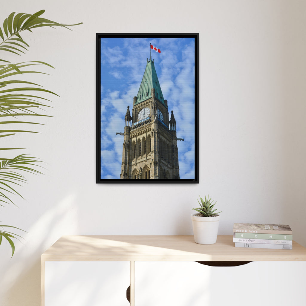 Peace Tower by HPOC (Colour, Matte Canvas, Black Frame)