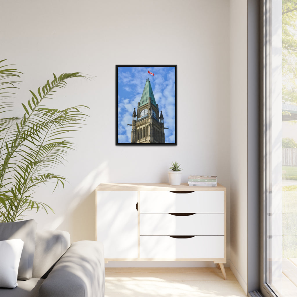 Peace Tower by HPOC (Colour, Matte Canvas, Black Frame)