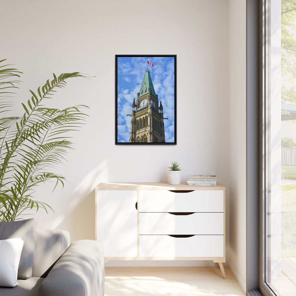 Peace Tower by HPOC (Colour, Matte Canvas, Black Frame)