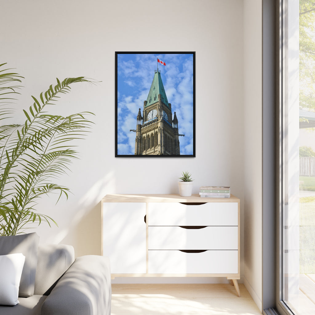 Peace Tower by HPOC (Colour, Matte Canvas, Black Frame)