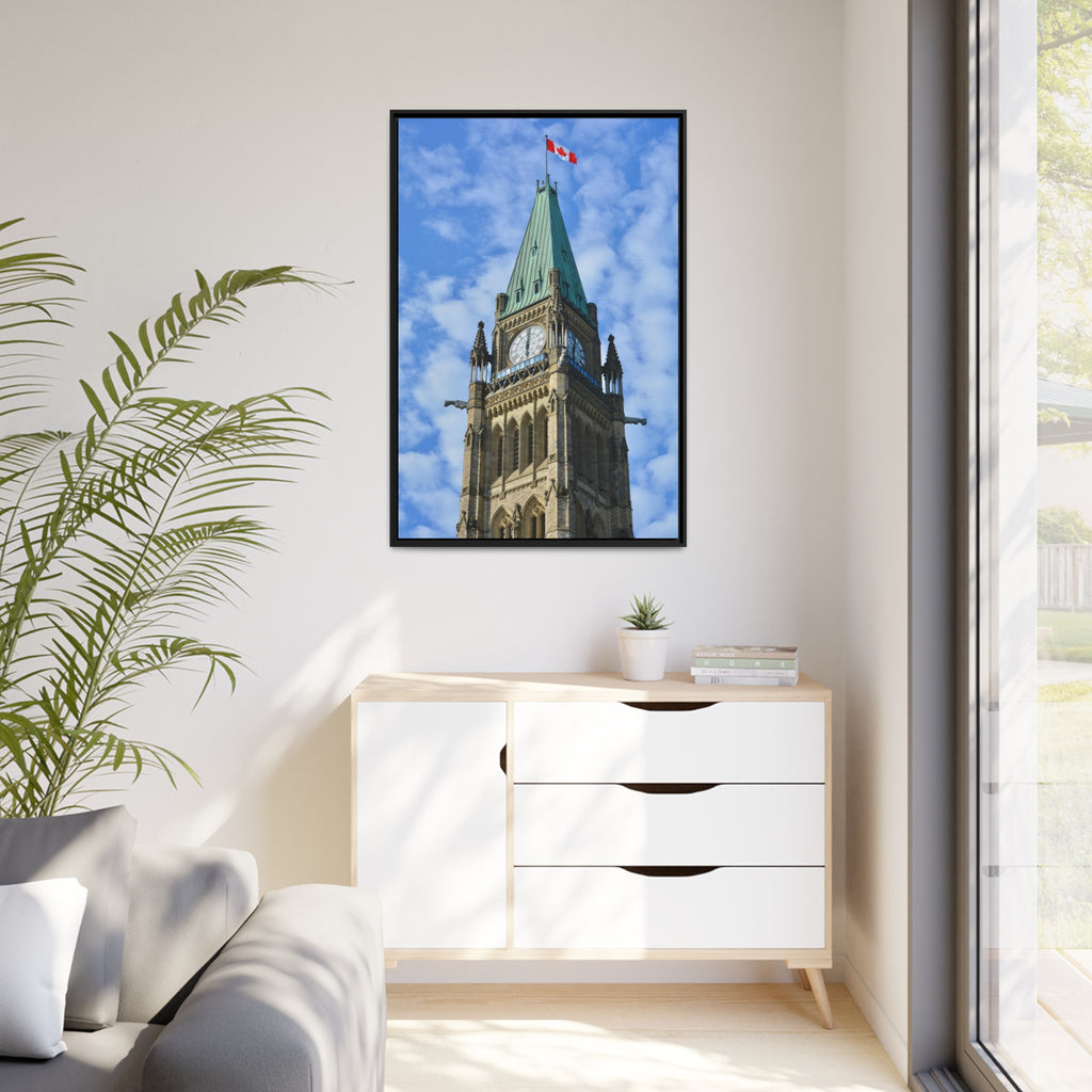 Peace Tower by HPOC (Colour, Matte Canvas, Black Frame)